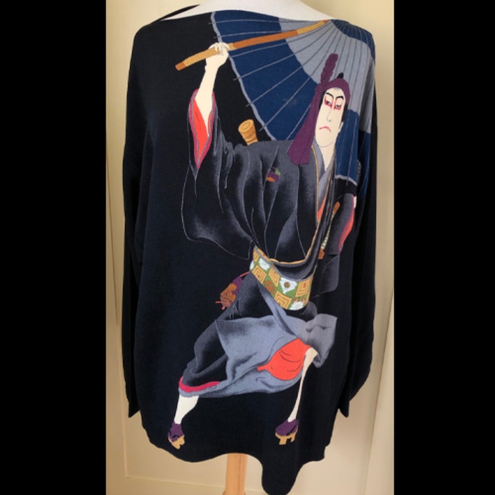 Japanese Scarf Boat Necked Shirt - unique!